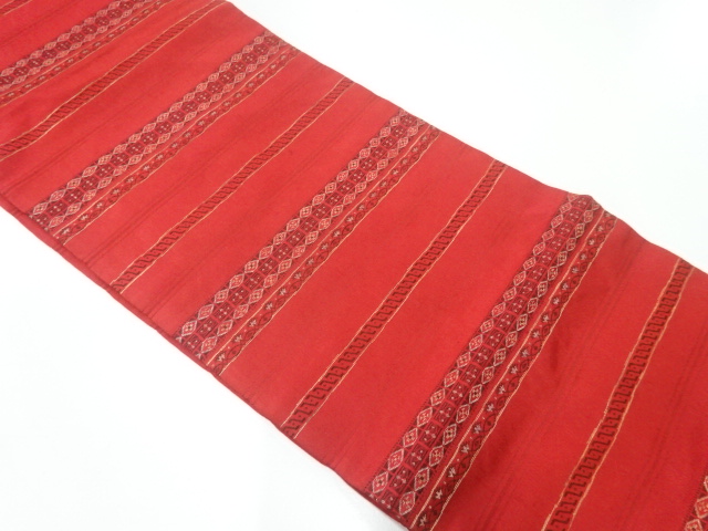 JAPANESE HIRAKI NAGOYA OBI / WOVEN FLOWER